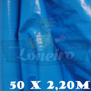 Bobina Plástica Azul Céu de Polietileno 50,0 x 2,20m = 110m²