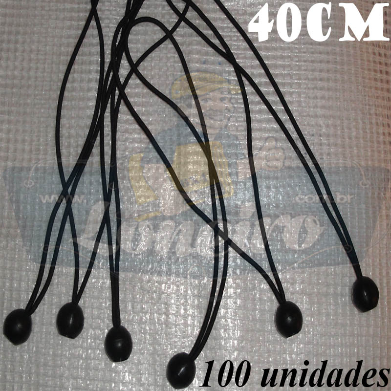 Elásticos de Fixação LonaFlex Bola 40cm contém 100 Unidades