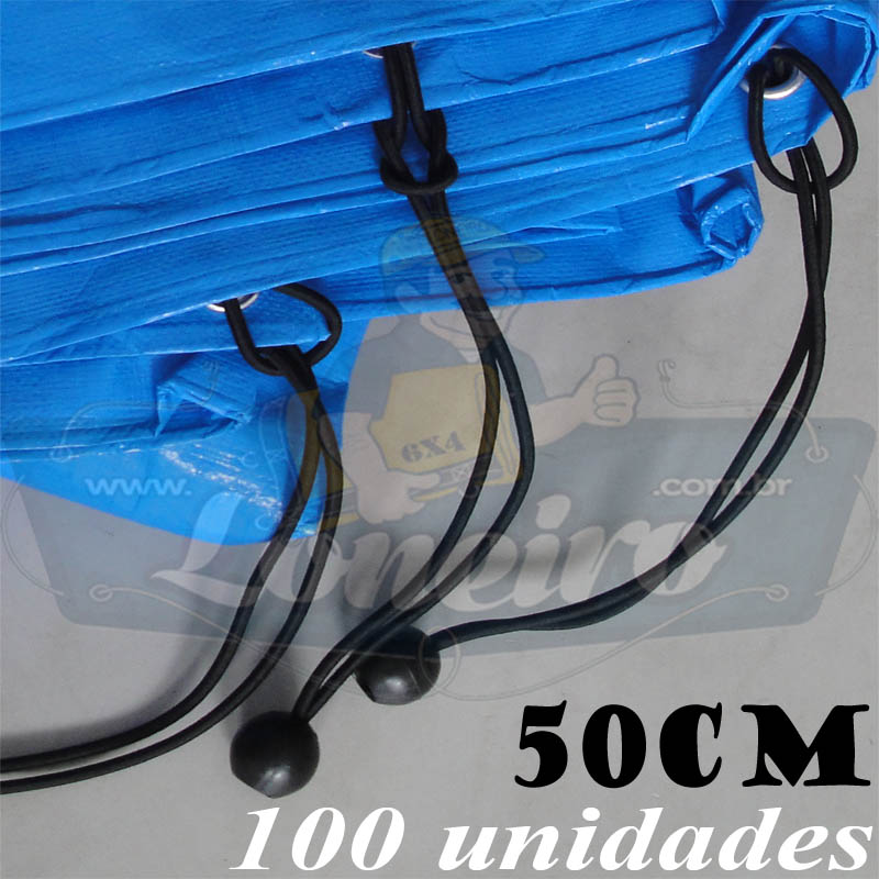 Elásticos de Fixação LonaFlex Bola 50cm contém 100 Unidades