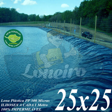 Lona para Lago Tanque de Peixes PP/PE: 20,0 x 15,0m Azul/Cinza impermeável e atóxica para Lago Artificial Gigante, Armazenagem de Água e Cisterna