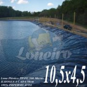 Lona para Lago Tanque de Peixes PP/PE: 10,5 x 4,5m Azul / Cinza para Lago Ornamental, Poço, Ranário, Armazenagem de Água e Cisterna