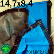 Lona-14,7x8,4-PPPE-500-Micras-Azul-Cinza-Loneiro-Argolas-Resistente-Impermeável-Cobertura-Protecao-Loja-Lonas-Curitiba-Paraná
