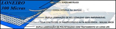 POLYLONA AZUL 300 MICRAS ESPECIFICAÇÃO