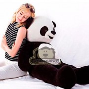 Urso Panda + Coração de Pelúcia Gigante com 120cm / 1,20 metros Presente Namorada