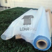 Tecido Lona de Vinil Transparente 15x1,60 Metros PVC Rolo Impermeável Premium Malha Fio 1000 Super Resistente para toldos geodésia tendas cobertura