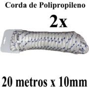 ADD. CORDAS MULTIUSO MULTIFILAMENTO POLIPROPILENO 2X 20 METROS 10MM CURITIBA PARANÁ TECIDOS CAPAS