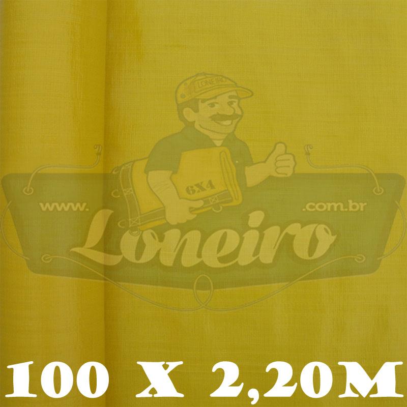 Bobina Plástica Amarela de Polietileno 100,0 x 2,20m = 220m²