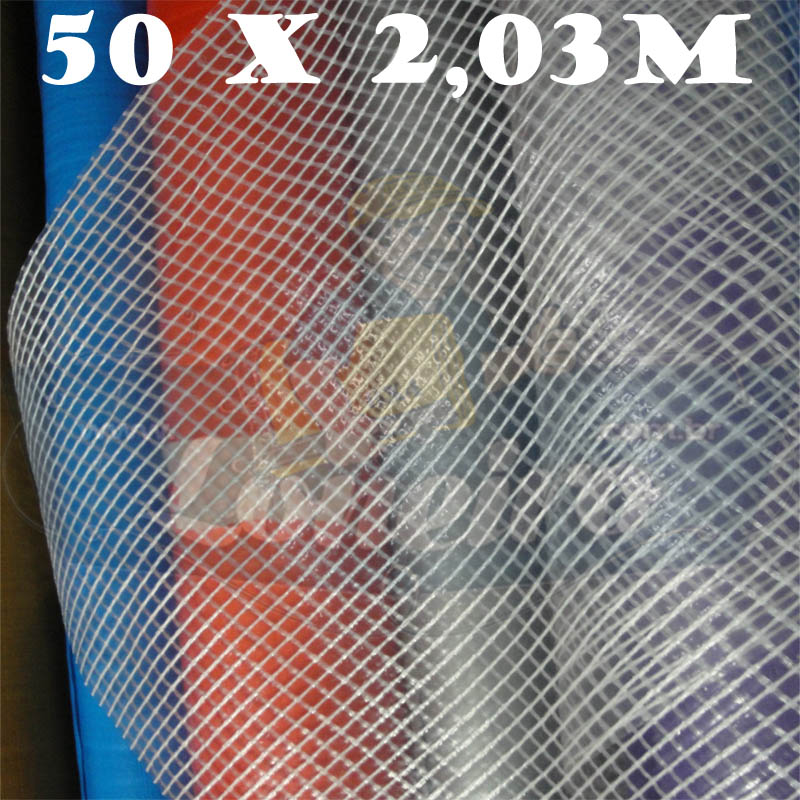 Bobina Plástica Transparente de Polietileno 50,0 x 2,03m = 101,5m²