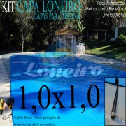 CAPA DE PISCINA 100KG 1,0  x 1,0 COM ELÁSTICO