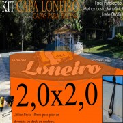 CAPA DE PISCINA LARANJA 100KG 2,0 x 2,0 COM ELÁSTICO