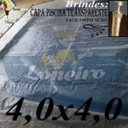 Capa para Piscina Transparente 4x4.