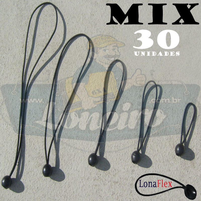 ELÁSTICOS LONAFLEX BOLA MIX 30 unidadess