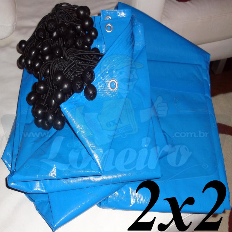 LONA AZUL 2 x 2 COM 300 MICRAS