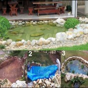 Lona para Lago Ornamental PP/PE 5,5m de diâmetro Redonda Azul impermeável sem toxians para Tanque de Peixes Lagos Artificiais Armazenagem de Água