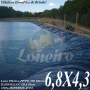 LONA-PARA LAGO DE PEIXES 6,8X4,3 TANQUE DE PEIXES ARMAZENAGEM DE AGUA