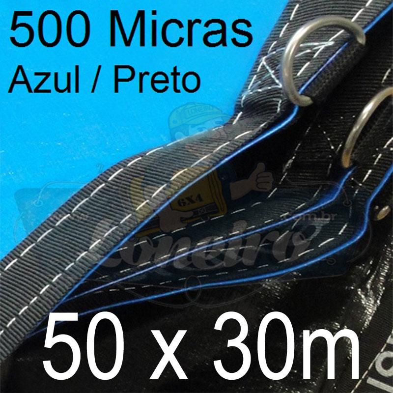 LONA SUPER LONEIRO AZUL PRETO 50X30