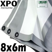 LONA XPO 8x6 BRANCA PRATA POLYOLEFINA POLIOLEFINA POLYLONA POLILONA LOJA LONEIRO CURITIBA PARANA EMPRESA AMÉRICA ENCERADOS FABRICA