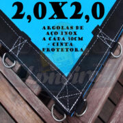 Lona 2x2 mts loneiro azul 350 300 500 micras plástica polietileno polyethileno impermeável sem toxinas empresa Curitiba PR