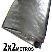 Lona Metalizada 2x2 metros Produzir Refletiva Branca para Estufa Cultivo Cultivar Plantas Grow Indoor Outdoor Casa Jardim Loneiro Loja 300 Micras Polietieno Curitiba Paraná