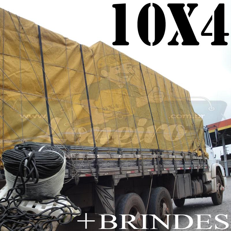 Lona: 10,0 x 4,0m Encerado para Caminhão Truck + 50 metros Corda 8mm de brinde!