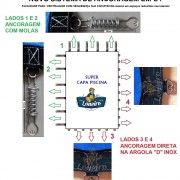 Novo sistema de Ancoragem em L para Capa para Piscina LONEIRO