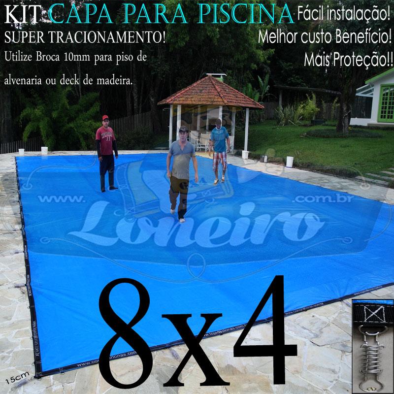 SUPER CAPA PARA PISCINA 8X4 LONEIRO