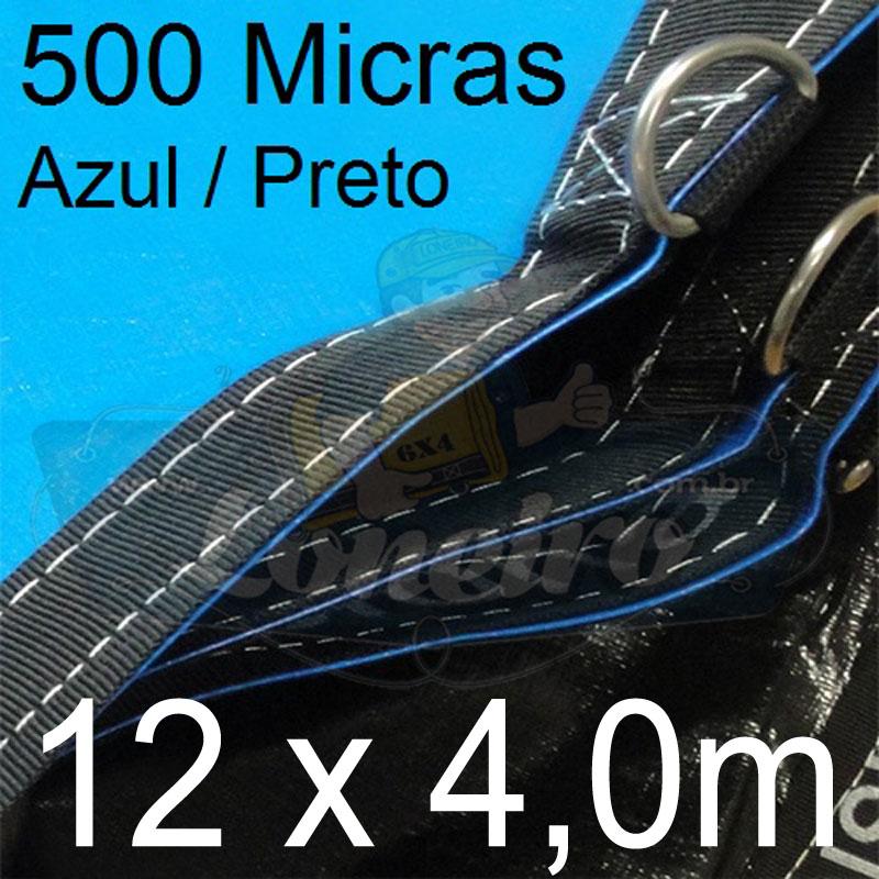 SUPER LONA LONEIRO AZUL PRETO 12x4