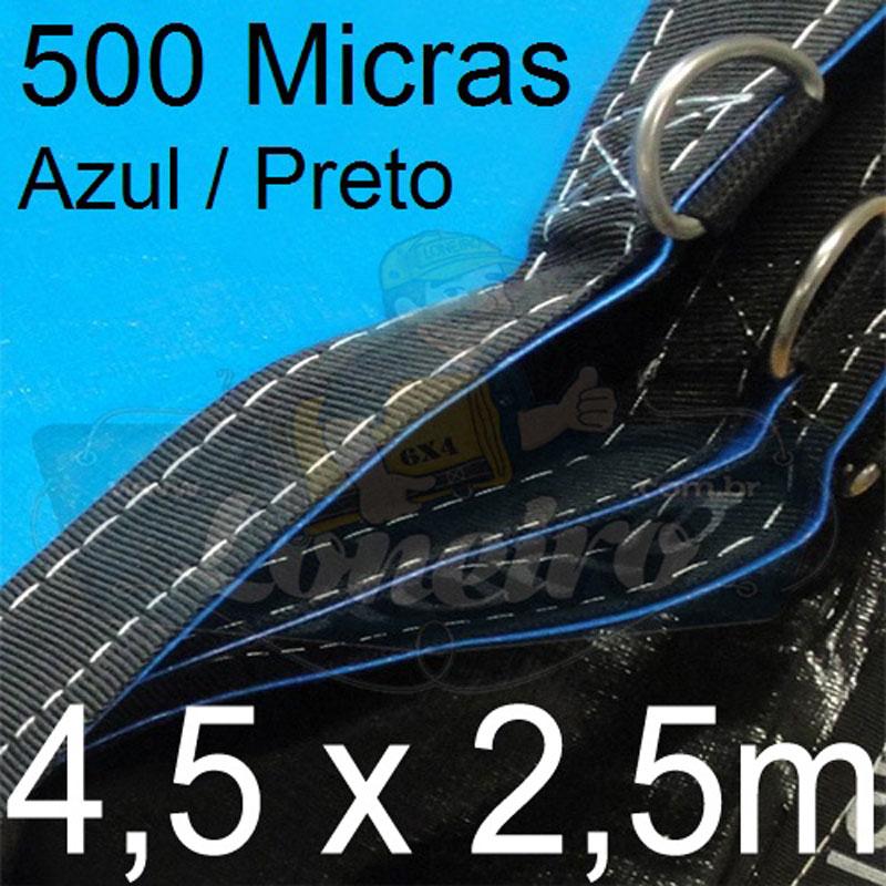 SUPER LONA LONEIRO AZUL PRETO 4,5x2,5