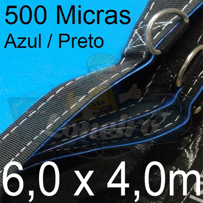 SUPER LONA LONEIRO AZUL PRETO 6x4