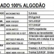 TECIDO ENCERADO ALGODÃO ESPECIFICAÇÃO