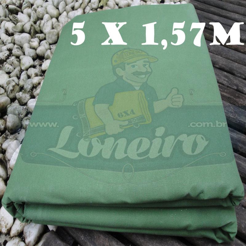 Tecido Encerado Verde Claro Lona 08 Forte de Algodão 5,0 x 1,57m = 7,85m²