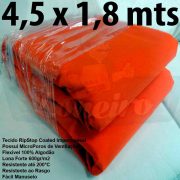 TECIDO-LONA-RIPSTOP-4,5X1,8-MTS-LARANJA-FORTE-IMPERMEÁVEL-RESISTENTE