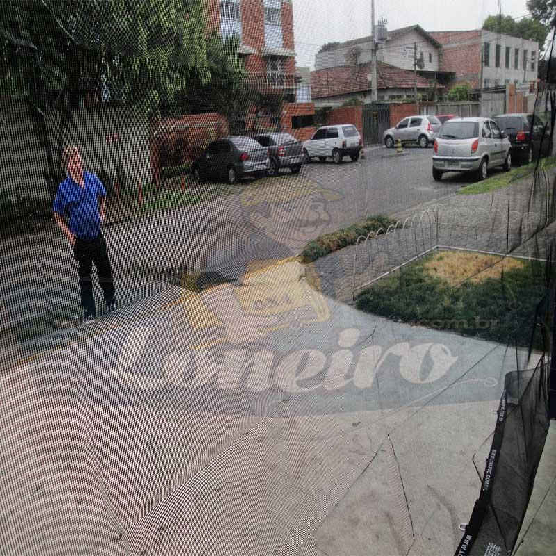 Lona 2,0 x 2,0m Tela Premium de PVC Preta Vinil Vinílica Caçamba Sombrite AntiChamas com Argolas "D" INOX a cada 50cm