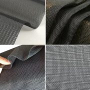 Tecido Lona Tela de Vinil Preto 30x1,80 Metros PVC Bobina Impermeável Premium Malha Fio 1000 Super Resistente para toldos cobertura muro privacidade