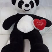 Urso Panda Pelucia Gigante Romântico Coracao 1,2 Mts - Casa Do Urso d