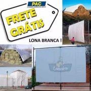 a.. Lona Branca Cobertura Tenda Projetor Telão Gazebo 300mic Loneiro Loja de Lona Palco Tenda Varanda Terraço Toldo Telhado Loneiro (2)