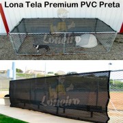 ad. LONA TELA PVC PERMEÁVEL PRETA SUPER RESISTENTE PREMIUM