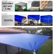 Lona: 10,5 x 5,0m Loneiro Xtreme XPO Poliolefina Premium Industrial Azul Cinza Anti-Chamas Impermeável Ilhós soldado por Ultrassom a cada 50cm